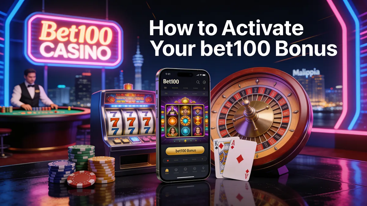 How to Activate Your bet100 Bonus for players in the Philippines